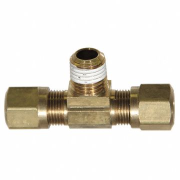 Male Branch Tee Compression Brass 1/4In