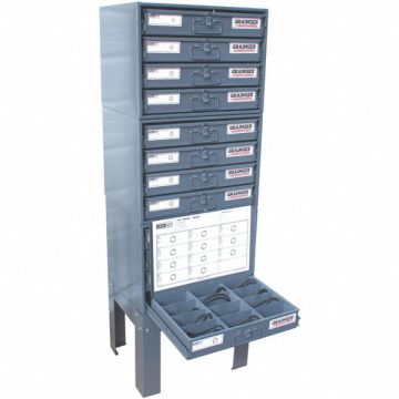 Viton O-Ring Asst Steel Cabinet 1324 Pc