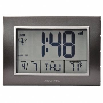 Atomic Desk Clock w/Temperature