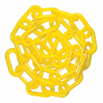 Plastic Chain Polyethylene Yellow 50 ft.