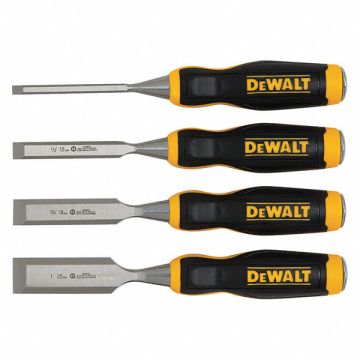 Chisel Set 4 Pieces 1 3/4 1/2 1/4 In.