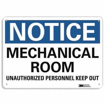 Notice Sign RecycldReflecAlum 10 Wx7 H
