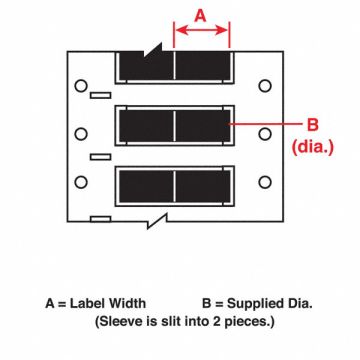 Wire Marking Sleeves 1 in W 1.07 in L