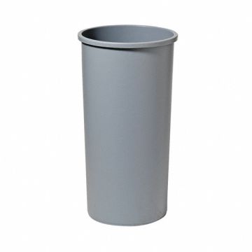 Trash Can Round 22 gal Gray