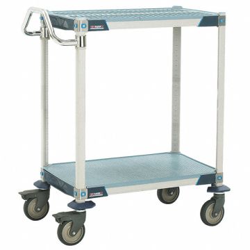 Utility Cart Microban 41x24x39 2 Shelf