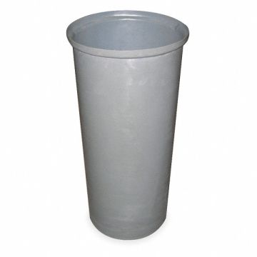 Trash Can Round 11 gal Gray