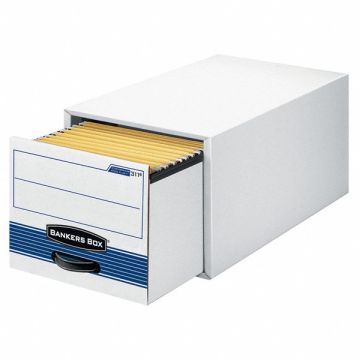 Banker Box Drawer Lgl Wht/Blu PK6