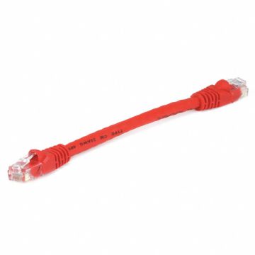 Patch Cord Cat 6 Booted Red 0.5 ft.