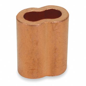 Wire Rope Sleeve 1/8 In Copper PK25
