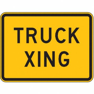 Truck Xing Traffic Sign 18 x 24