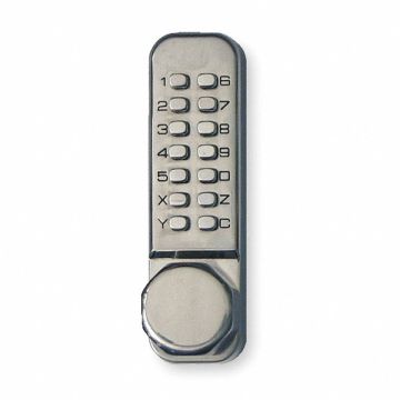D0002 Push Button Lock Entry Passage Stainless
