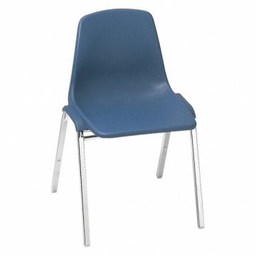 Shell Stacking Chair Poly Blue PK4