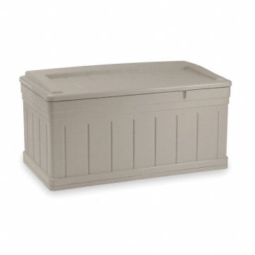 Ext Deck Box/Bench Taupe PP 27 1/2 in