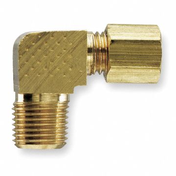 Extended Elbow Brass CompxM 1/4In PK10