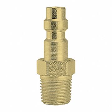 Plug Male Thread 1/8 MPT Brass