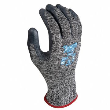 Coated Gloves Black White 7 PR