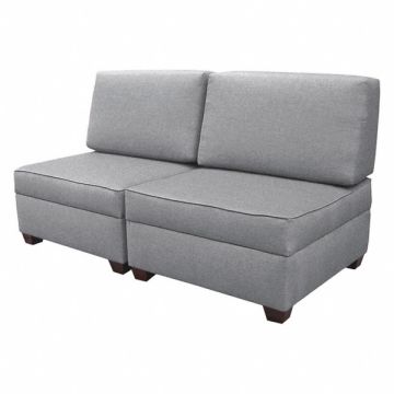 StorageSofa 60 W x 30 D Gray Upholstery
