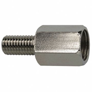 Lube Adapter Plated Brass Silver NPT