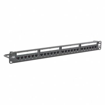 Patch Panel 1.72 in H Steel Flat Panel