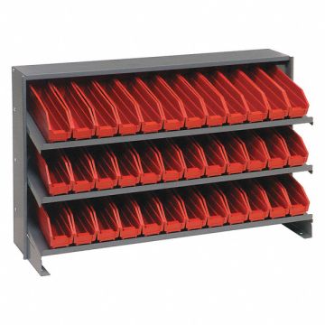 E1539 Bench Pick Rack 12x21x36in Red
