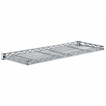 Wire Cantilever Shelf 24 W 12 D Chrome
