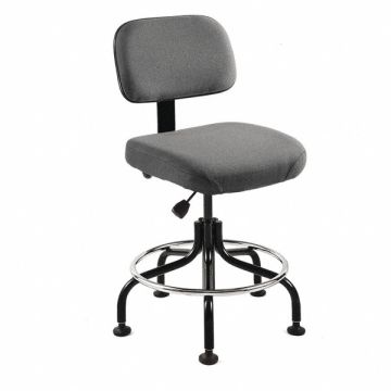 Task Chair Fabric Gray 25 to 30 Seat Ht