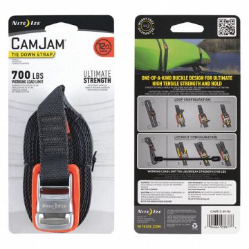 Tie Down Strap Cam Buckle Poly 12 ft.