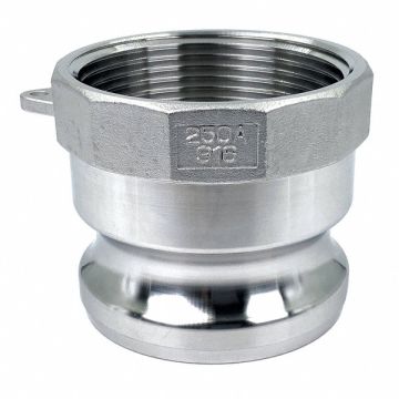 Cam and Groove Adapter 2-1/2 316 SS