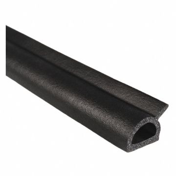 Rubber Seal P-Shaped 0.50 in H 25 ft L