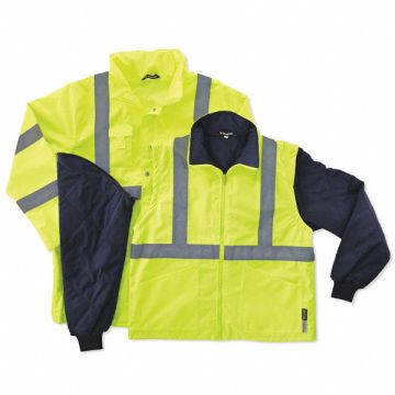 Hooded Jacket Insulated Lime/Black 5XL