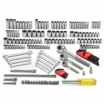 Socket Wrench Set 1/4 3/8 1/2 Dr 184pc