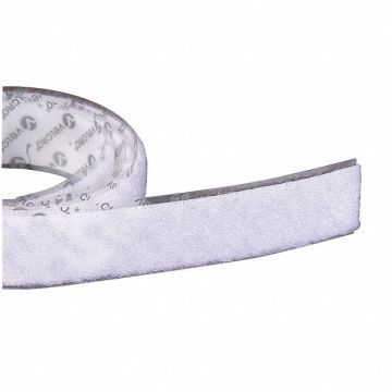 Reclosable Fastener Strap Roll White