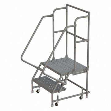 Rolling Ladder 2 Step Steel Perforated