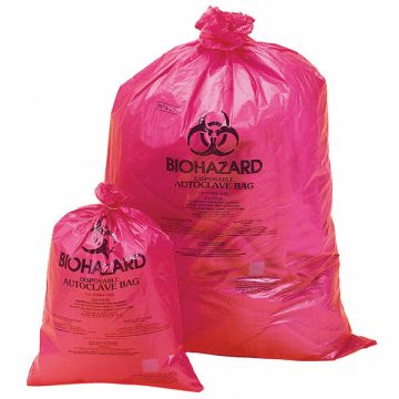 Autocl Biohzrd Bags 2 to 4 gal Red PK200