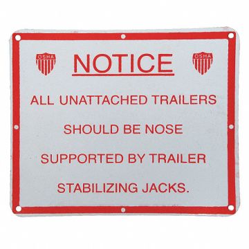 Stabilizing Jack Sign Trailer Jacks