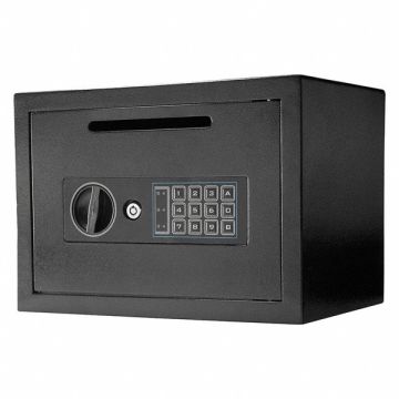 Compact Depository Safe 0.59 cu ft Black