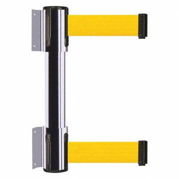 Belt Barrier Yellow Polished Chrome