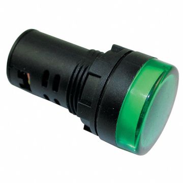 Raised Indicator Light 22mm 24V Green