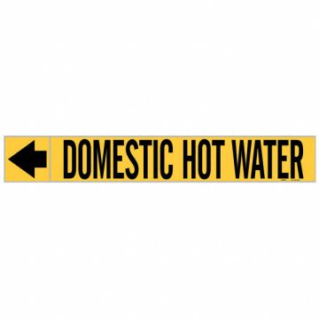 Pipe Markr Domestic Hot Water 1in H
