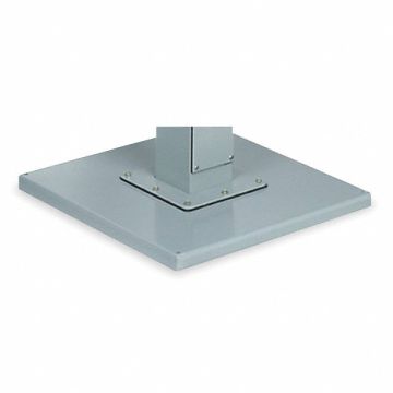 Pedestal Base 18x18 Sq In Steel Gray