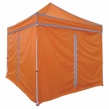 Side Wall Orange Polyester 85 In H PK2