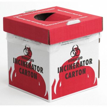 Biohazard Incinerator Carton PK6