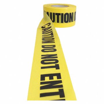 Barricade Tape Yellow Polyethylene