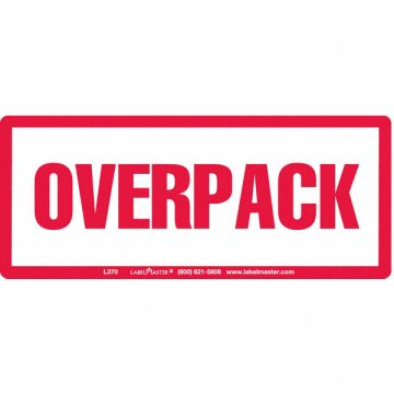Overpack Red Label 6 x2-1/2 PK50