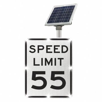 LED Traffic Sign Speed Limit 55 30 x24