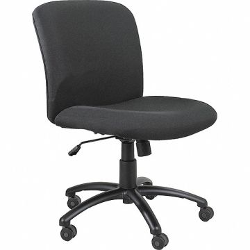 Big And Tall Chair Mid Back Black