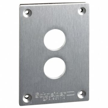 Drilled Front Plate Anodized Aluminum