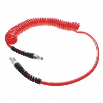 Coiled Air Hose Assembly 3/8 ID x 8 ft.