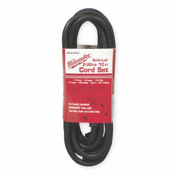 Pwr Tool Cord 1-15P 10 ft 15A 14/2 125V
