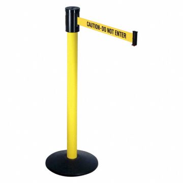 Barrier Post with Belt 40 in H Sloped